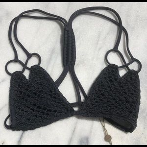 Acacia Thailand Crochet Top Black Beauty S